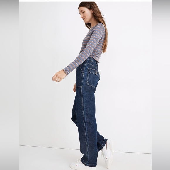 NWT! Madewell Workwear Collection Relaxed Surplus Jeans- size 28 - Picture 4 of 7